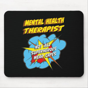 Health Therapist Fun Superhero Job Mouse Mat