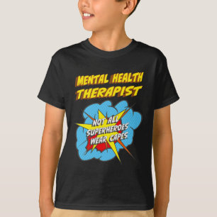 Health Therapist Fun Superhero Job T-Shirt