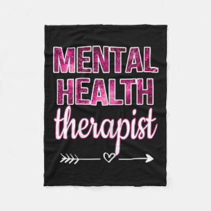 Health Therapist Mental Health Counsellor Therapy Fleece Blanket