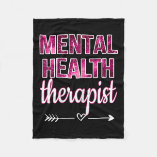 Health Therapist Mental Health Counsellor Therapy  Fleece Blanket