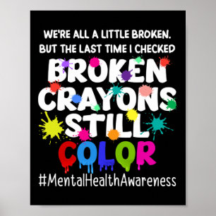 Health Therapy Depression Awareness Mens Poster
