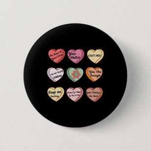 Health Valentines Mental Health Problem Counsellor 6 Cm Round Badge