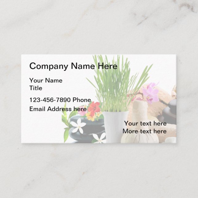 Health Wellness Business Card (Front)