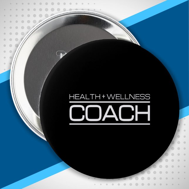 Health Wellness Coach Fitness Personal Trainer Gym 10 Cm Round Badge (Creator Uploaded)