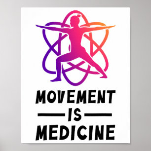 Health Yoga Exercise Rehabilitation Sports Medicin Poster