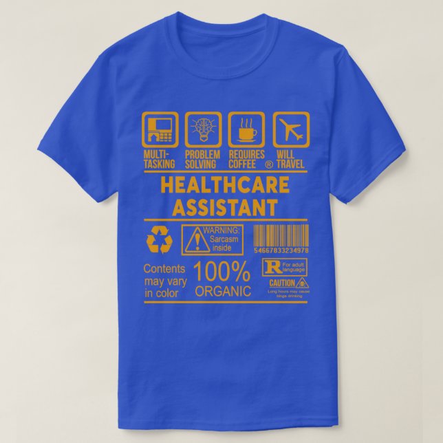 HEALTHCARE ASSISTANT NICE DESIGN T-Shirt (Design Front)