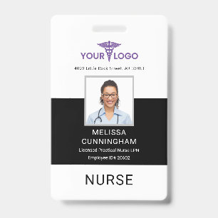 Healthcare Business Logo Employees Photo ID Badge