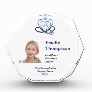 Healthcare Excellence Award Personalised Photo Block
