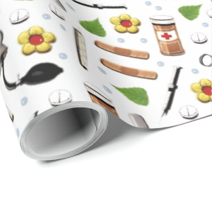 Healthcare Gift Wrapping Paper