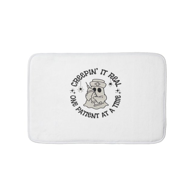 Healthcare Halloween, Creeping It Real One Patient Bath Mat (Front)