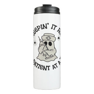 Healthcare Halloween, Creeping It Real One Patient Thermal Tumbler
