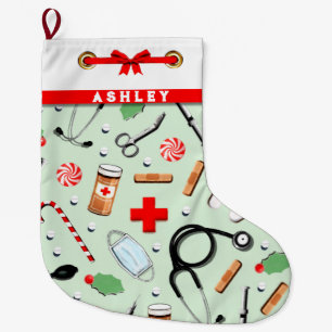 Healthcare Holiday Gift Large Christmas Stocking