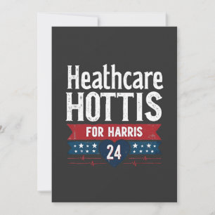 HealthCare Hotties For Harris 24 Kamala Walz Nurse Invitation