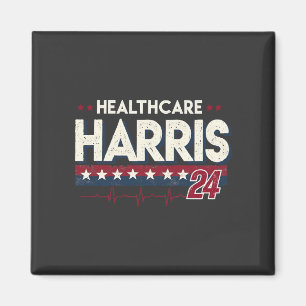 HealthCare Hotties For Harris 24 Kamala Walz Nurse Magnet