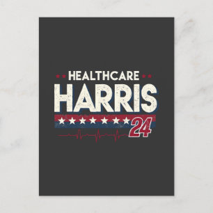 HealthCare Hotties For Harris 24 Kamala Walz Nurse Postcard