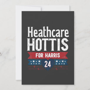 HealthCare Hotties For Harris 24 Kamala Walz Nurse Thank You Card