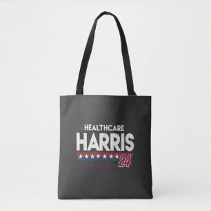 HealthCare Hotties For Harris 24 Kamala Walz Nurse Tote Bag