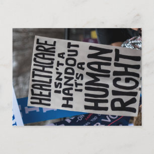 Healthcare Isn't a Handout Postcard