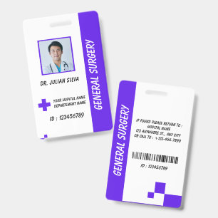 Healthcare Nurse Photo ID Badge Card