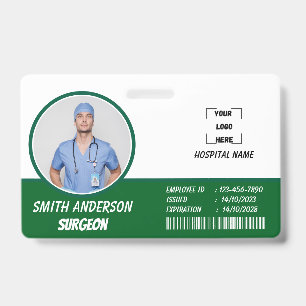 Healthcare Nurse Photo ID Badge Card