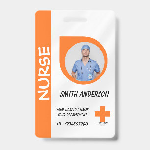 Healthcare Nurse Photo ID Badge Card