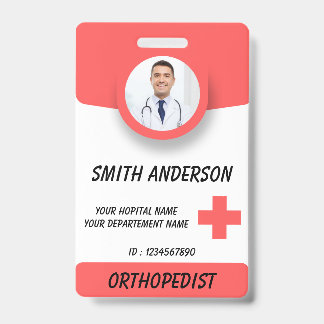 Healthcare Nurse Photo ID Badge Card