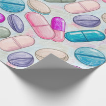 Healthcare & Pharmacy Pink Grey Purple Capsule