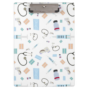 Healthcare Physician Medical Supplies Pattern Clipboard