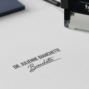 Healthcare Practitioner Name Office Signature Self-inking Stamp
