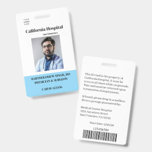 Healthcare Professional Custom Badge Template ID Badge