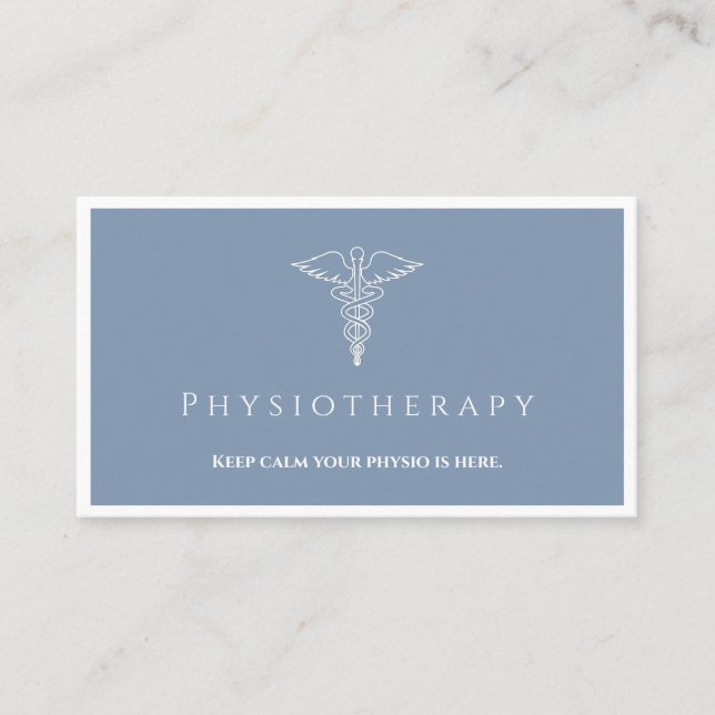 Healthcare Professional - Physiotherapist Business Business Card (Front)