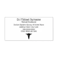 Healthcare professionals doctors DIY caduceus Self inking Stamp