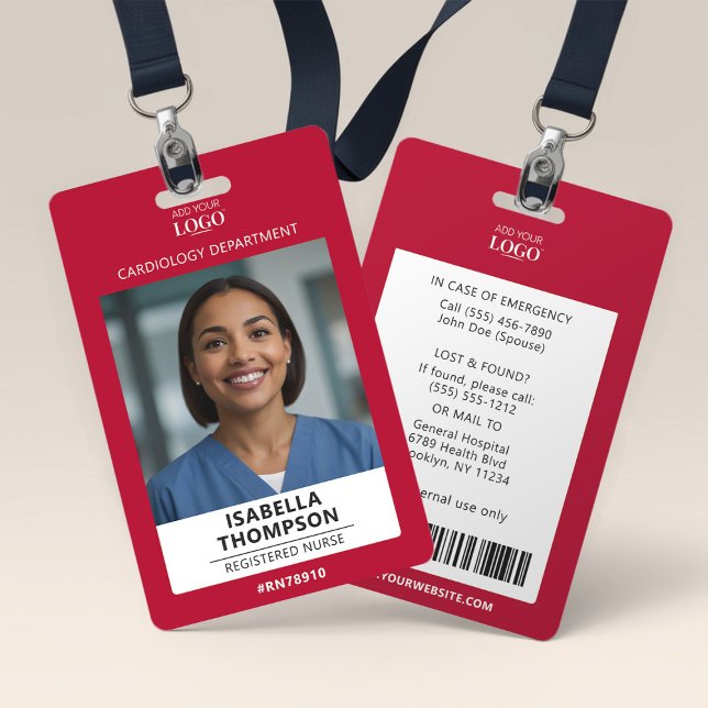 Healthcare provider Emergency Room Nurse Photo ID ID Badge (Creator Uploaded)