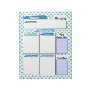 Healthcare Student Medical Surgical Template Notepad