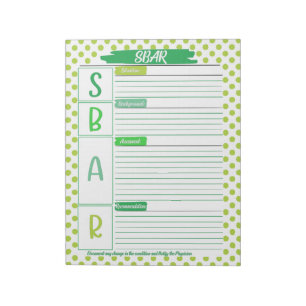 Healthcare Student SBAR Template is a powerful Notepad