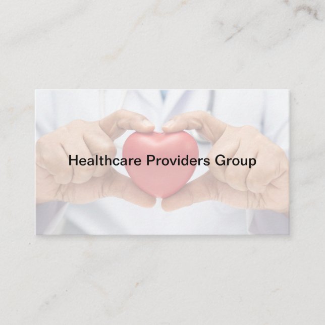 Healthcare Theme Modern Business Cards (Front)