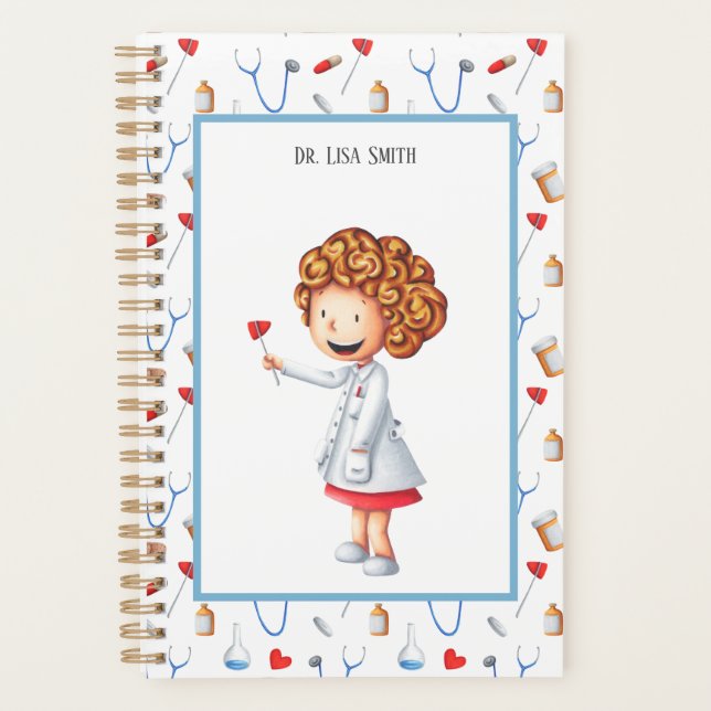 Healthcare Worker Doctor or Nurse Personalised Planner (Front)