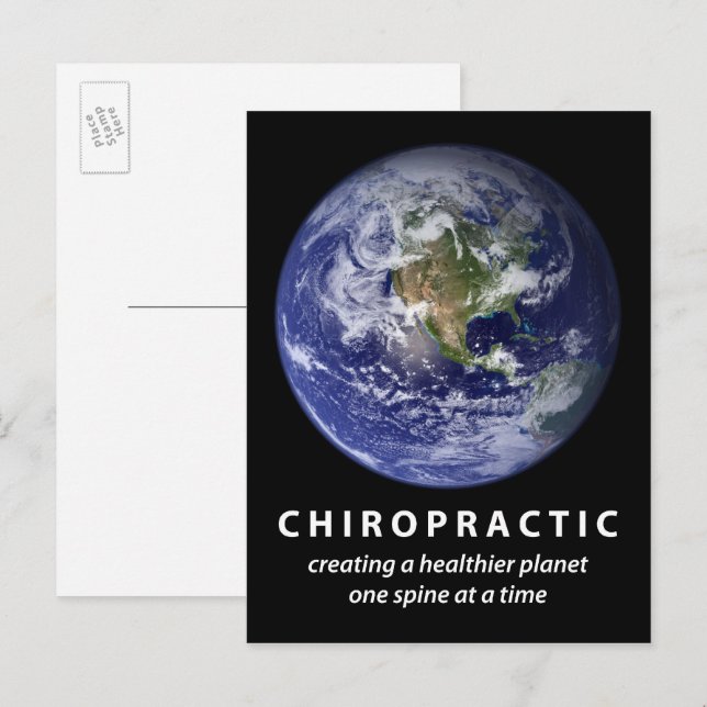 Healthier Planet Chiropractic Postcard (Front/Back)