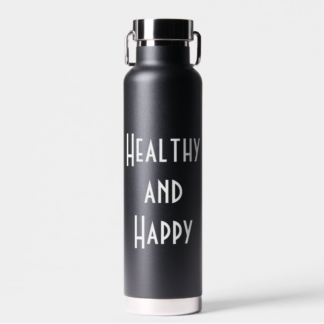 Healthy and Happy 32oz Water Bottle (Front)
