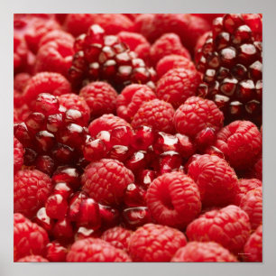 Healthy and nutritious red berries poster