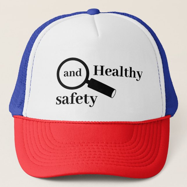 Healthy and safety trucker hat (Front)