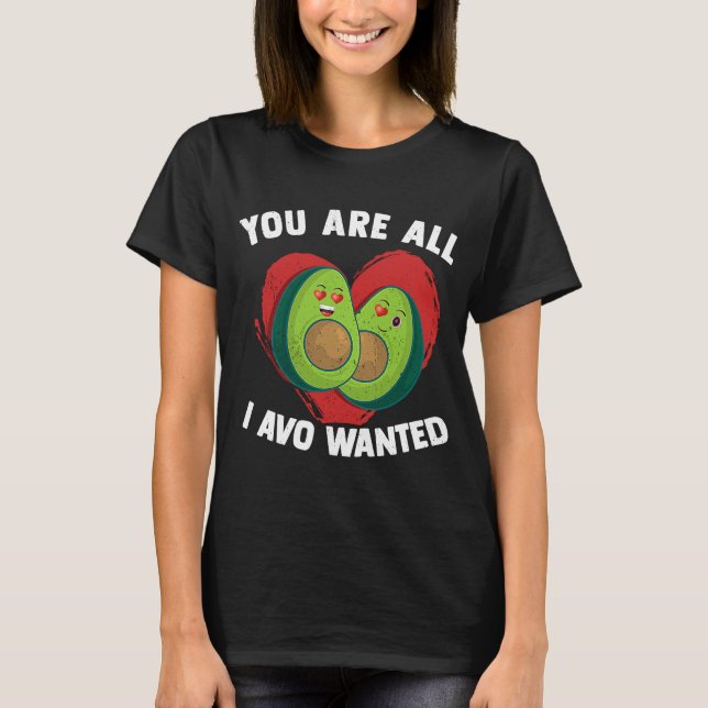Healthy Avocado Vegan Fitness Food Herbivore Avoca T-Shirt (Front)