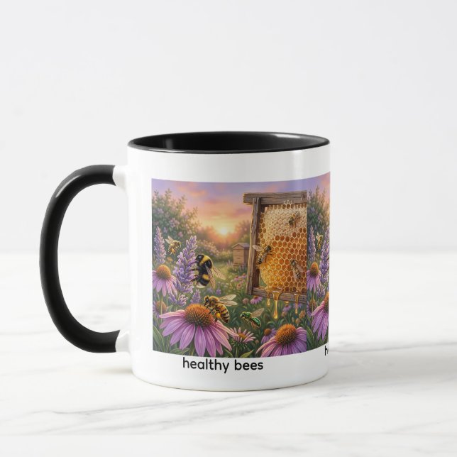 Healthy bees classic mug (Left)