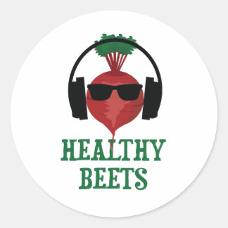 Healthy Beets Classic Round Sticker