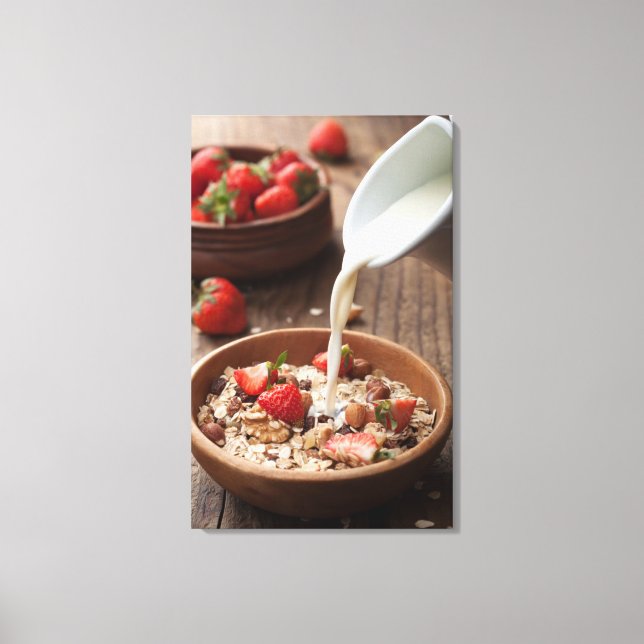Healthy breakfast canvas print (Front)
