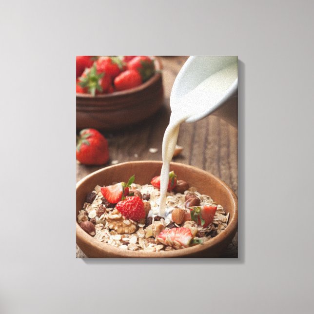 Healthy breakfast canvas print (Front)