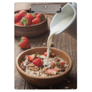 Healthy breakfast clipboard