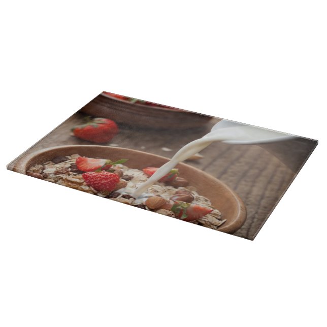 Healthy breakfast cutting board (Corner)
