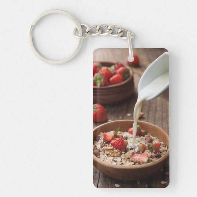 Healthy breakfast key ring (Front)