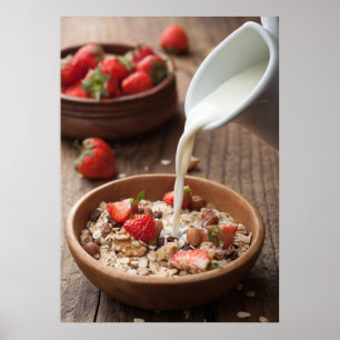 Healthy breakfast poster
